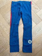 Leuke blauwe legging met roze band Nais 122/128 - nog netjes, Kinderen en Baby's, Kinderkleding | Maat 122, Broek, Gebruikt, Meisje