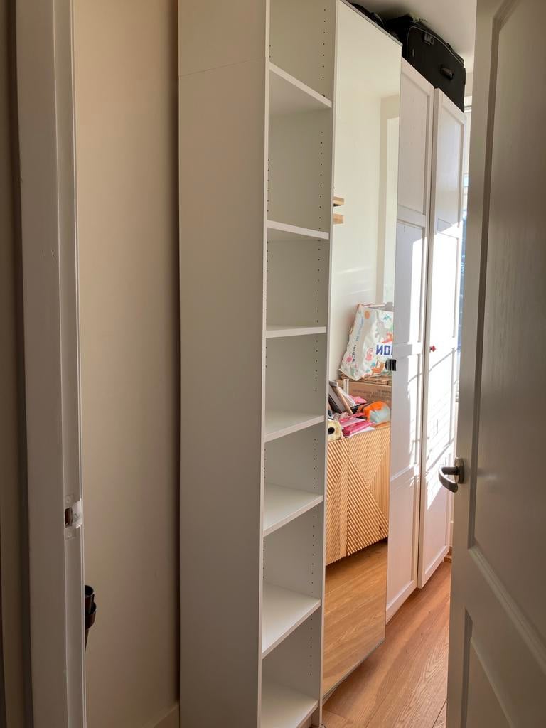 Ikea Billy Boekenkast wit met bovendeel 40x28x237cm, Ophalen, Minder dan 50 cm, Gebruikt, 200 cm of meer