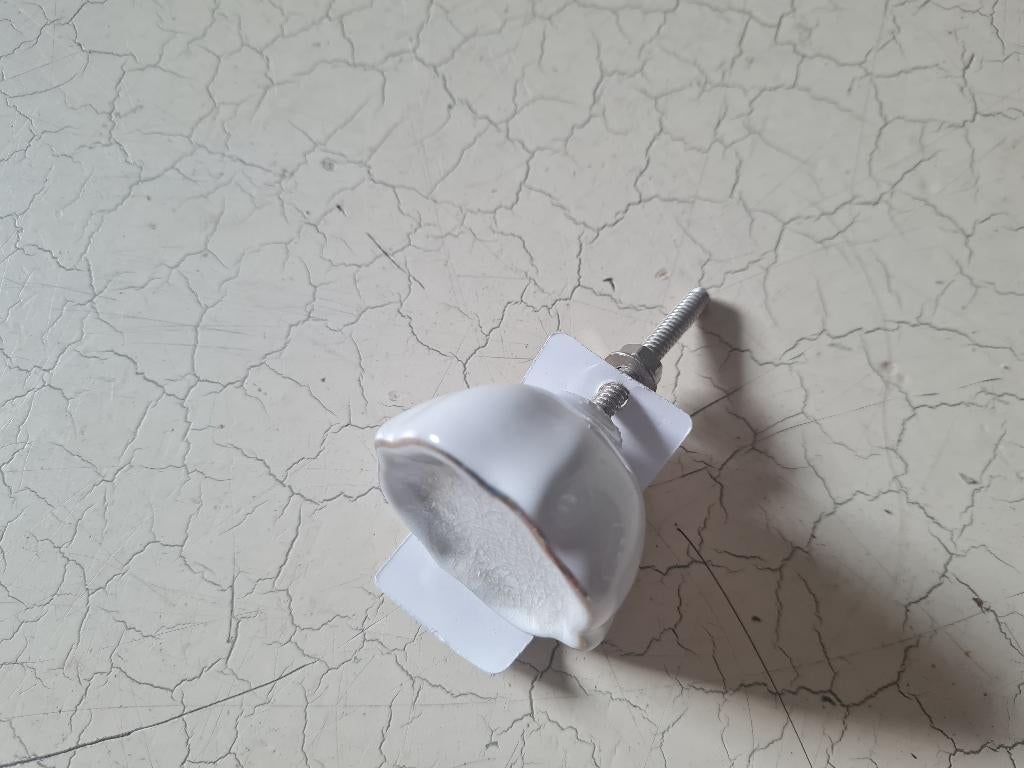 Nieuwe witte met parelmoer kastknoppen Clayre & Eef p/st2.95, Antiek en Kunst, Ophalen of Verzenden