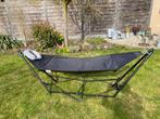 Opvouwbare Hangmat met Standaard, Tuin en Terras, Hangmatten, Binnen, Ophalen of Verzenden, Zo goed als nieuw, Met standaard