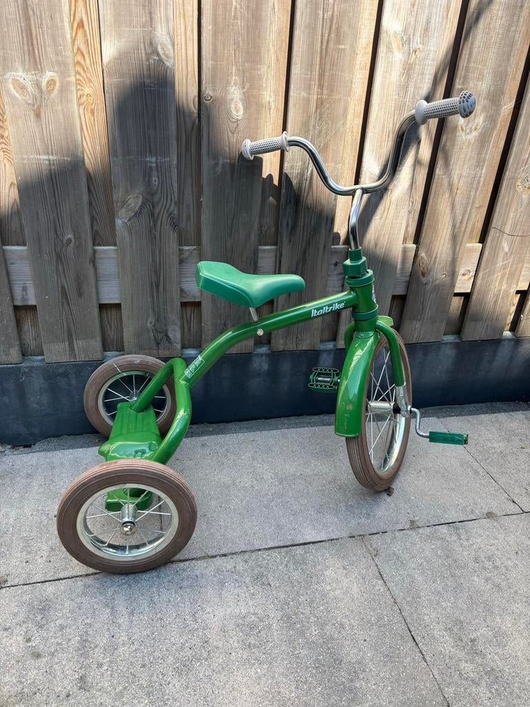 Italtrike Champion Classic Driewieler Groen 16" (3-7 jaar), Ophalen of Verzenden, Gebruikt, Verstelbare zitting