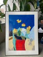 Bloemen in vaas - Henk van Vessem, Ophalen of Verzenden