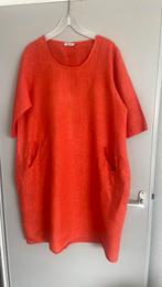 Puro Lino (Italy) jurk, Maat 42/44 (L), Oranje, Ophalen of Verzenden, Zo goed als nieuw