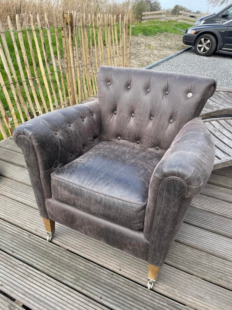 Riviera Maison fauteuil, Ophalen, Gebruikt, Stof, 75 tot 100 cm