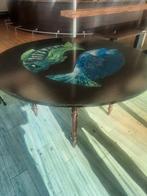 grote ronde eettafel dia 150 met vissen motief, Ophalen, Gebruikt, 100 tot 150 cm, 200 cm of meer