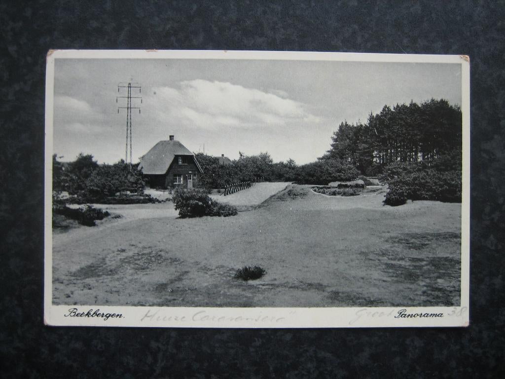 BEEKBERGEN Panorama B Huize Caranjera ? 1941, Ophalen of Verzenden, 1940 tot 1960, Gelderland