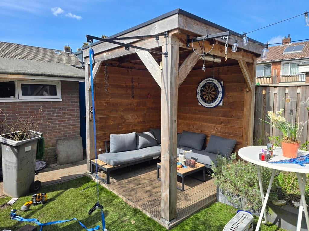 Douglas Overkapping 240x240xH260 - Zo goed als nieuw, Tuin en Terras, Overkappingen, Ophalen of Verzenden, Zo goed als nieuw, Veranda
