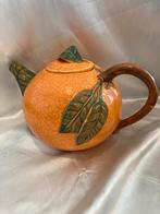 Sinaasappel theepot van Bordallo Pinheiro Oranje, Ophalen of Verzenden