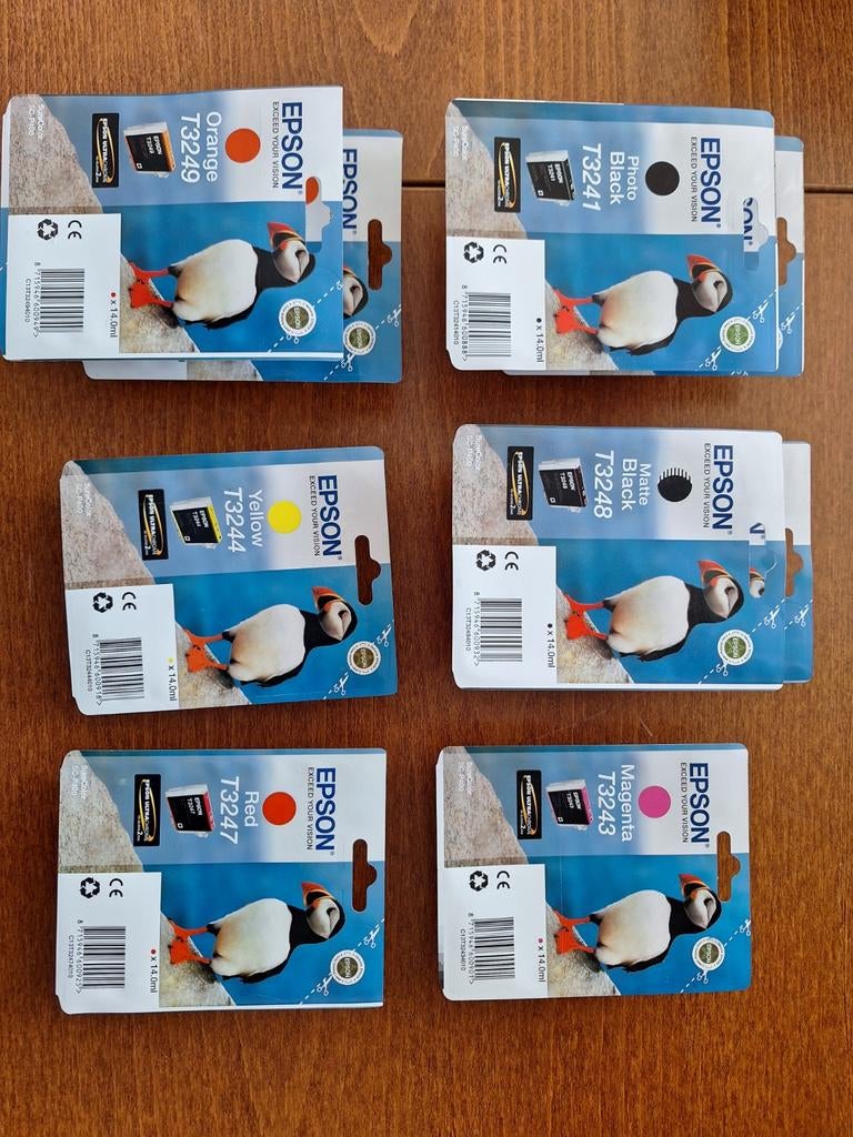 Printercartridges Epson Photoprinter 9 st, Ophalen of Verzenden, Nieuw, Epson