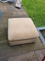 Comfortabele poef hocker - Beige, Ophalen, Vierkant, Minder dan 50 cm, Zo goed als nieuw