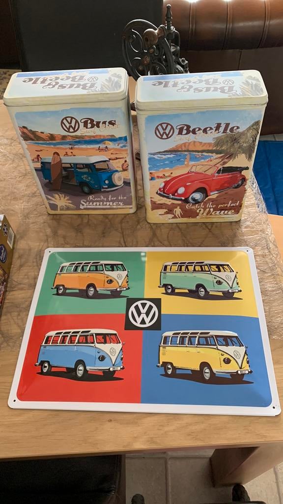 Vw bussen (blikken) en bord blik., Ophalen, Zo goed als nieuw, Overige