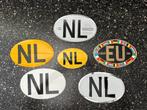 6 NL stickers. Nederland en EU. NOS. Voor op Uw oldtimer!, Ophalen of Verzenden, Gebruikt, Gebruiksvoorwerp