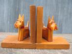 BOEKENSTEUNEN HOUT 2 SCHOTSE TERRIERS VINTAGE, Ophalen of Verzenden, Gebruikt