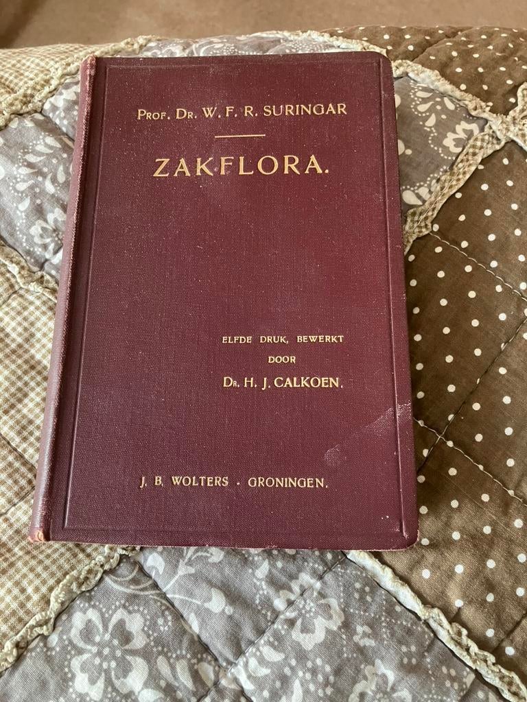 Antiek boek “Zakflora” JB Wolters Groningen, Ophalen of Verzenden, Gelezen
