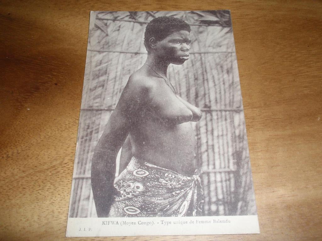 Femme Balemfu Inheems Vrouw Kifwa Congo Type, Verzenden, 1920 tot 1940, Gelopen, Overige thema's