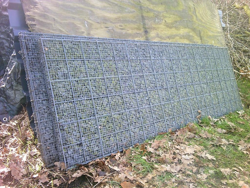 Schanskorf, Muurkorf, Steenkorf, 4x 1.8mx0.6m / 1x 1mx0.6m, Tuin en Terras, Schuttingen, Ophalen, Minder dan 3 meter, Zo goed als nieuw