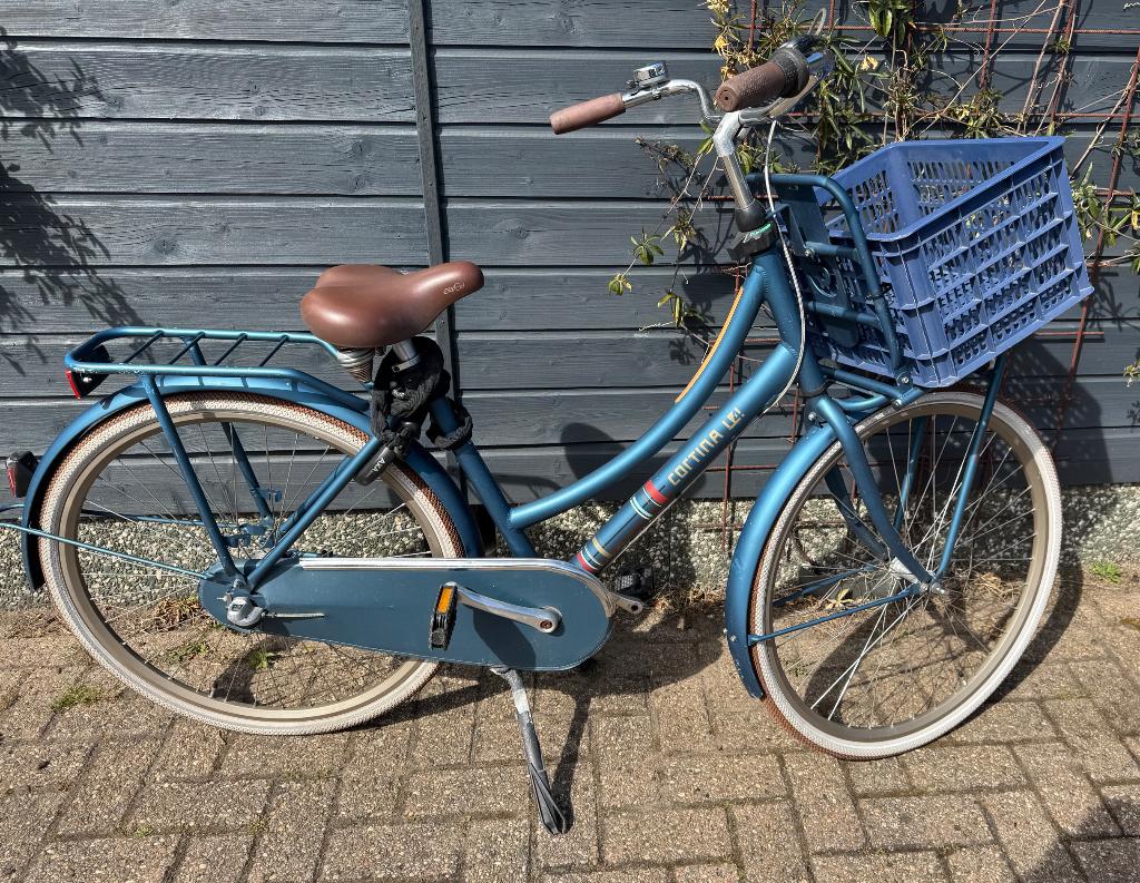 Nette Blauwe Cortina U4. 28 inch,  51 cm, Fietsen en Brommers, Fietsen | Dames | Damesfietsen, Terugtraprem, Gebruikt, Versnellingen