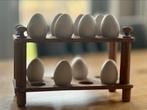 Brocante Keramiek Off White Decoratieve Eieren., Ophalen of Verzenden