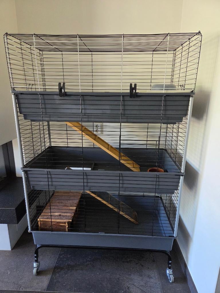 Ferplast Konijnenhok/caviahok, Dieren en Toebehoren, Knaagdieren en Konijnen | Hokken en Kooien, Ophalen, Zo goed als nieuw, 90 cm of meer