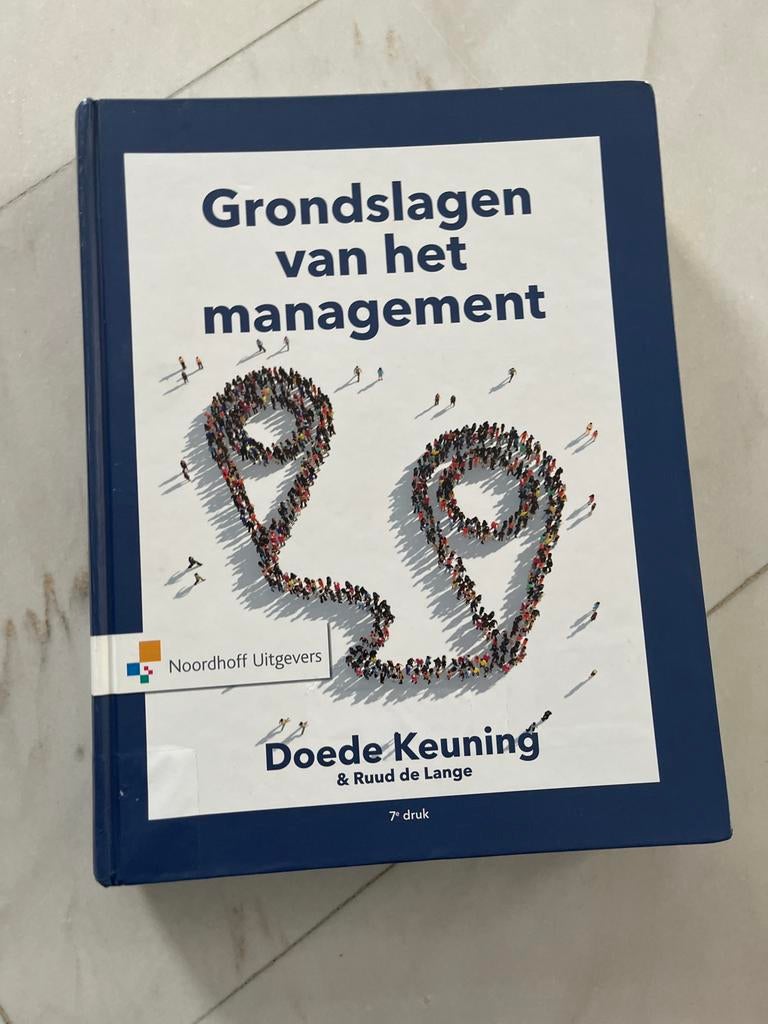 Ruud de Lange - Grondslagen van het management, Sociale wetenschap, Ophalen of Verzenden, Zo goed als nieuw, Ruud de Lange; Doede Keuning