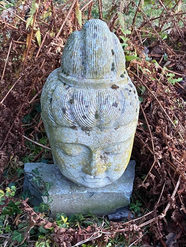 Tibetaanse Boeddha , Tuin en Terras, Tuinbeelden, Ophalen, Gebruikt, Beton, Boeddhabeeld