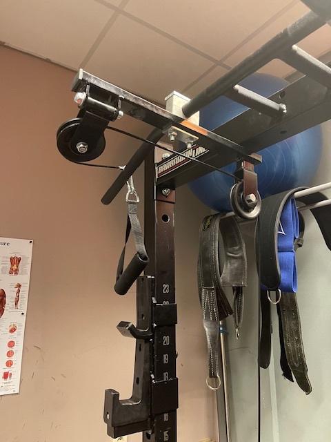 Half rack -power rack ( barbarian-line ) en accessoires, Sport en Fitness, Ophalen, Benen, Gebruikt, Krachtstation