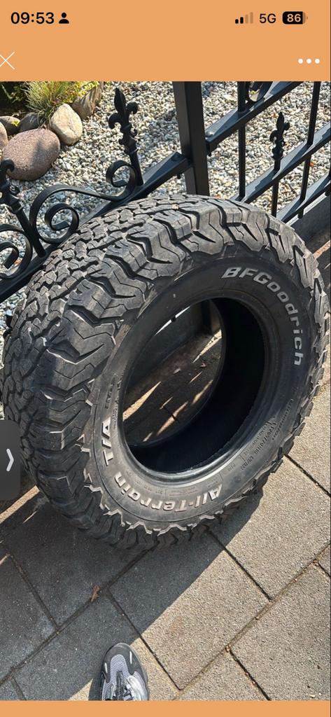 BFGoodrich All-Terrain T/A Banden 265/70R16 (2 stuks), Auto-onderdelen, Banden en Velgen, Gebruikt, 16 inch, 265 mm, Ophalen of Verzenden