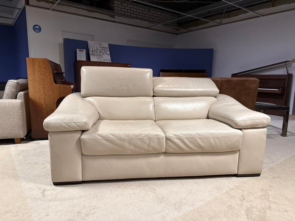 Italiaans design Natuzzi 2-zitsbank - Verstelbare hoofdsteun, Gebruikt, ., Design, 150 tot 200 cm