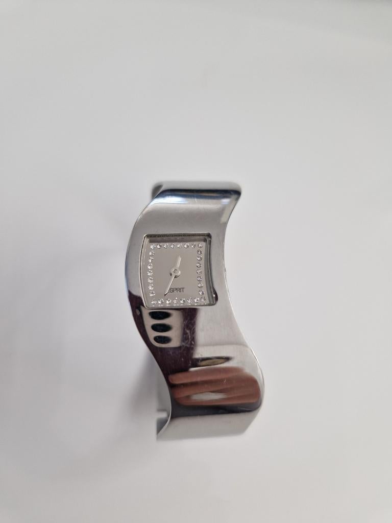 Mooi Esprit dameshorloge met strass, Sieraden, Tassen en Uiterlijk, Horloges | Dames, Gebruikt, Polshorloge, Esprit, Staal, Staal