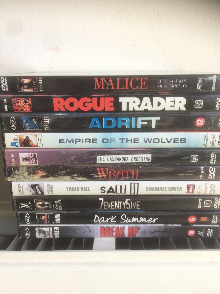 200 horror/ thriller dvd,s, Cd's en Dvd's, Dvd's | Horror, Vanaf 16 jaar, Ophalen, Zo goed als nieuw, Overige genres