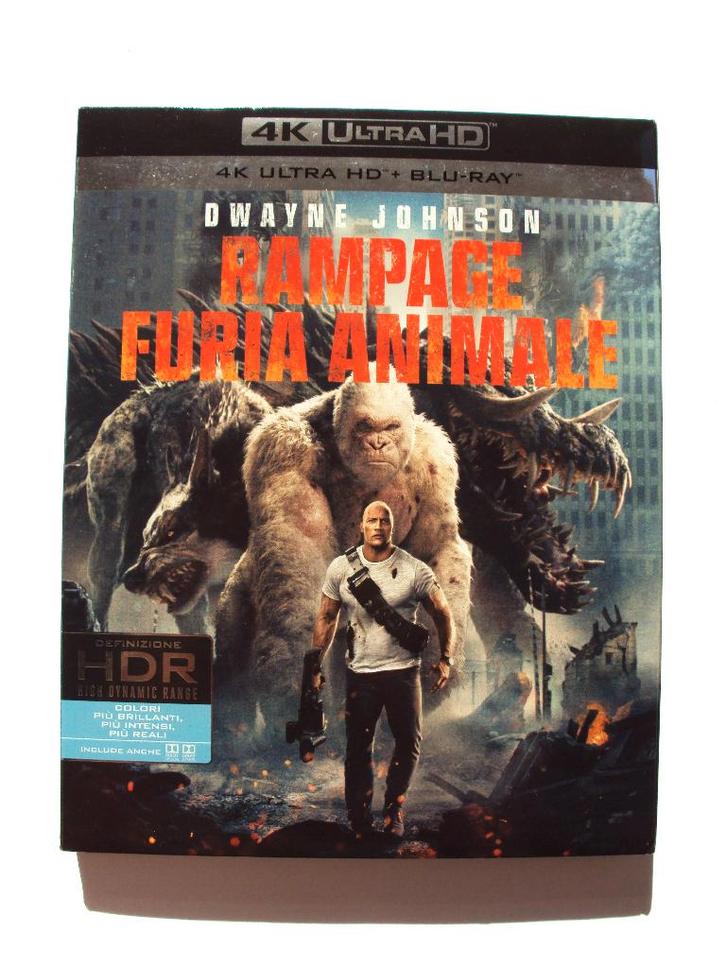 Rampage Big Meets Bigger - 4K Ultra HD (2 disc), Cd's en Dvd's, Blu-ray, Zo goed als nieuw, Actie, Ophalen of Verzenden