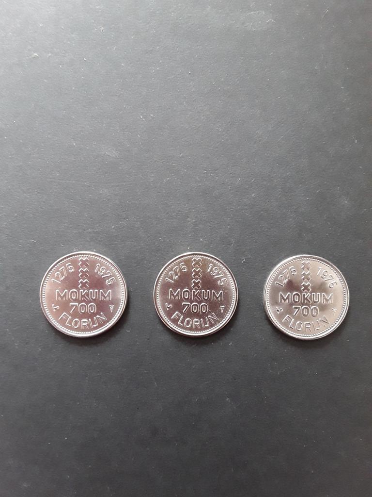 3 x 1 florijn 1975, Ophalen of Verzenden, Koningin Beatrix