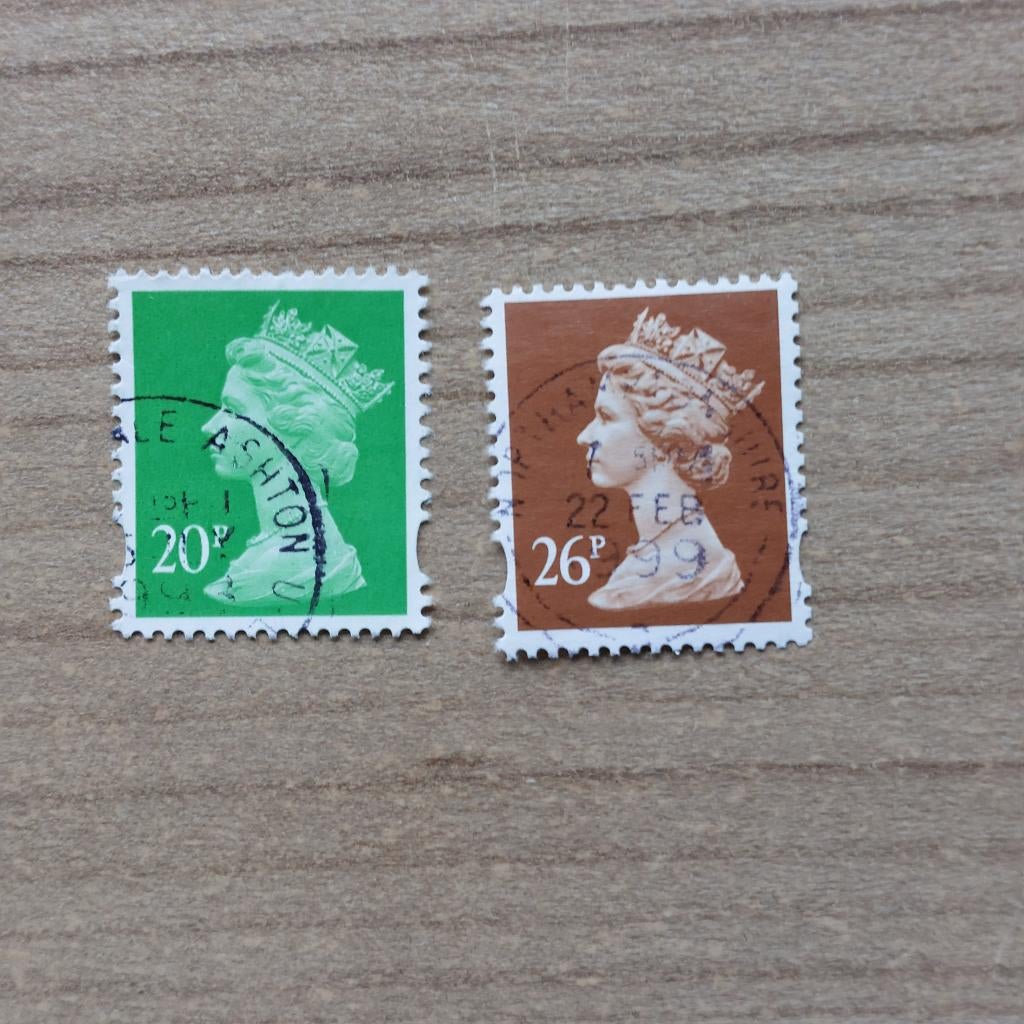 Engeland  Frankeer  Mi 1638/39, Ophalen of Verzenden, Gestempeld