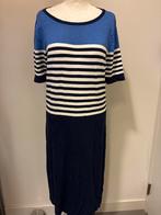 U Fashion Gebreide Jurk - Blauw Gestreept, Maat 38/40 (M), Blauw, Ophalen of Verzenden, Zo goed als nieuw