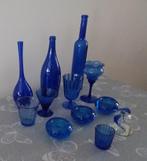 Verzameling blauw glas, Ophalen, Blauw, Minder dan 50 cm, Glas