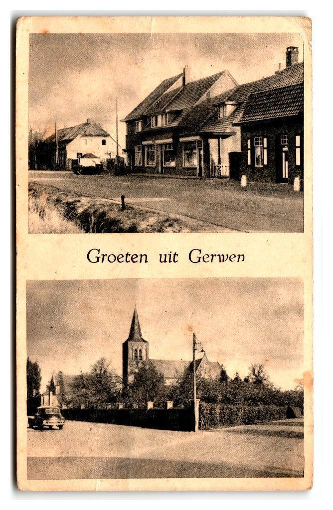 Gerwen, "De Dorpstoko", Verzamelen, Ansichtkaarten | Nederland, Gelopen, Noord-Brabant, 1940 tot 1960, Verzenden