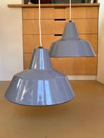 Fabriekslampen 2x, Gebruikt, Vintage, Ophalen of Verzenden, Metaal