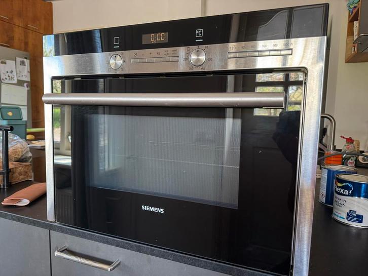 Siemens inbouw combimagnetron HB84E5, Witgoed en Apparatuur, Ovens, Gebruikt, Inbouw, Oven met grill, 45 tot 60 cm, 45 tot 60 cm