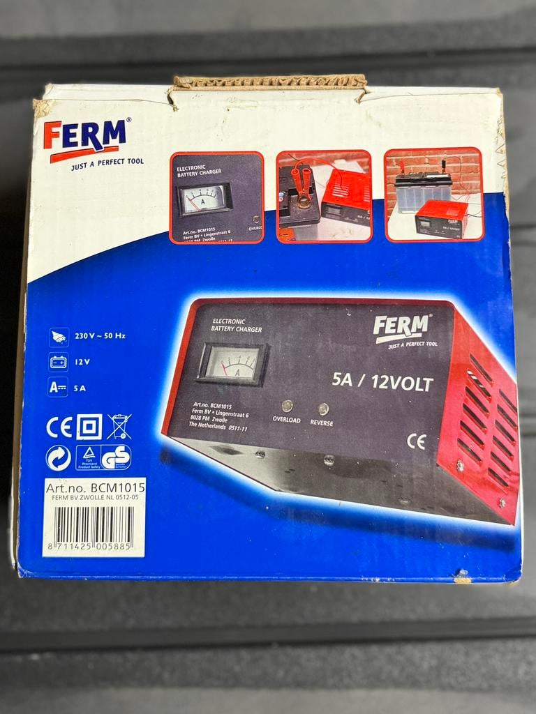 Ferm Acculader, Auto-onderdelen, Accu's en Toebehoren, Ophalen of Verzenden, Nieuw