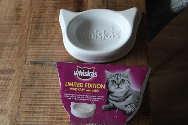 Whiskas stenen Voerbak Limited edition Snorhaarvriendelijk, Dieren en Toebehoren, Kattenvoerbakken en Drinkbakken, Nieuw, Ergonomisch