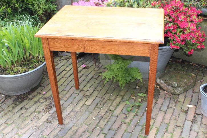 Tafeltje, oud, pitch pine, Antiek en Kunst, Antiek | Meubels | Tafels, Ophalen