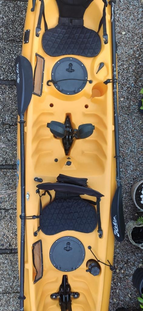 Hobie Mirage Oasis tweepersoons trapkano, Watersport en Boten, Ophalen, Gebruikt, Twee personen, Kajak