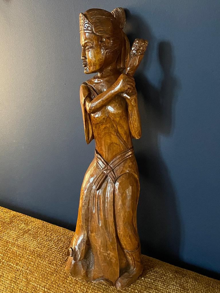 Indonesisch houten beeld, Antiek en Kunst, Ophalen of Verzenden