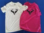 Nike Rafael Nadal T-shirts (2 stuks) - lichtgroen & Roze, Ophalen of Verzenden, Zo goed als nieuw, Meisje, Shirt of Longsleeve