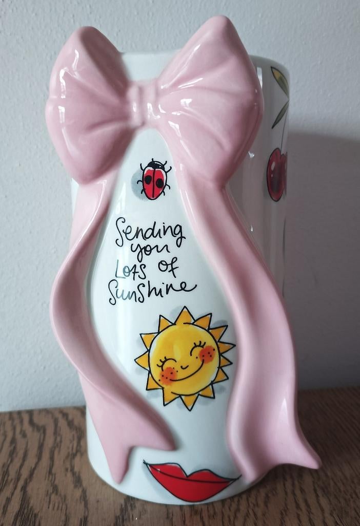 Blond Amsterdam moederdag vaas, Ophalen, Overige kleuren, Aardewerk of Porselein, Nieuw