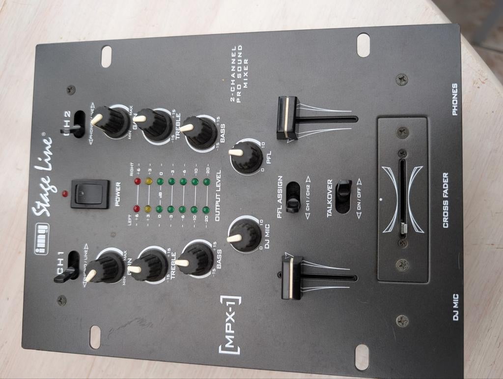 STAGE LINE MPX 1 2 CHANNEL PRO SOUND MIXER, Ophalen of Verzenden, Gebruikt, Minder dan 5 kanalen
