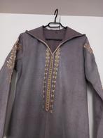 Grijze Djellaba met Gouden Borduurwerk, Onbekend, Ophalen of Verzenden, Zo goed als nieuw