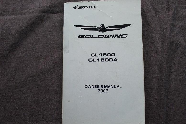 Honda GL1800 A 2005 Goldwing motorcycle owner's manual, Motoren, Handleidingen en Instructieboekjes, Ophalen of Verzenden, Honda