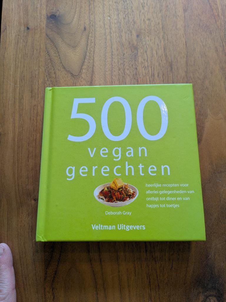 Kookboek 500 vegan gerechten, Ophalen of Verzenden, Zo goed als nieuw, Deborah Gray