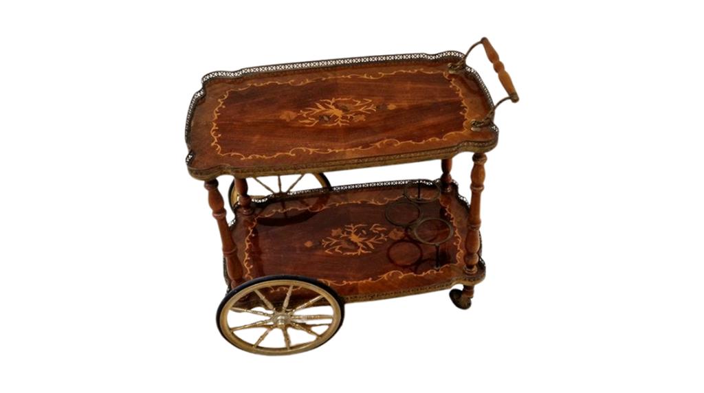 Antieke florijne stijl serveerwagen, Ophalen of Verzenden